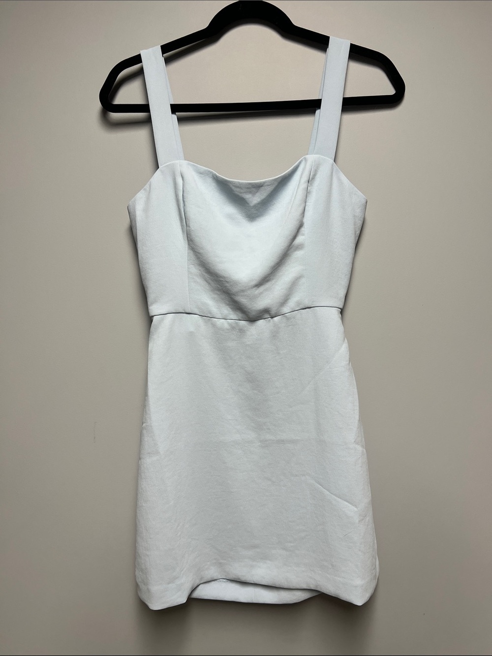Aritzia baby blue Mini Dress with cute back tie detail
